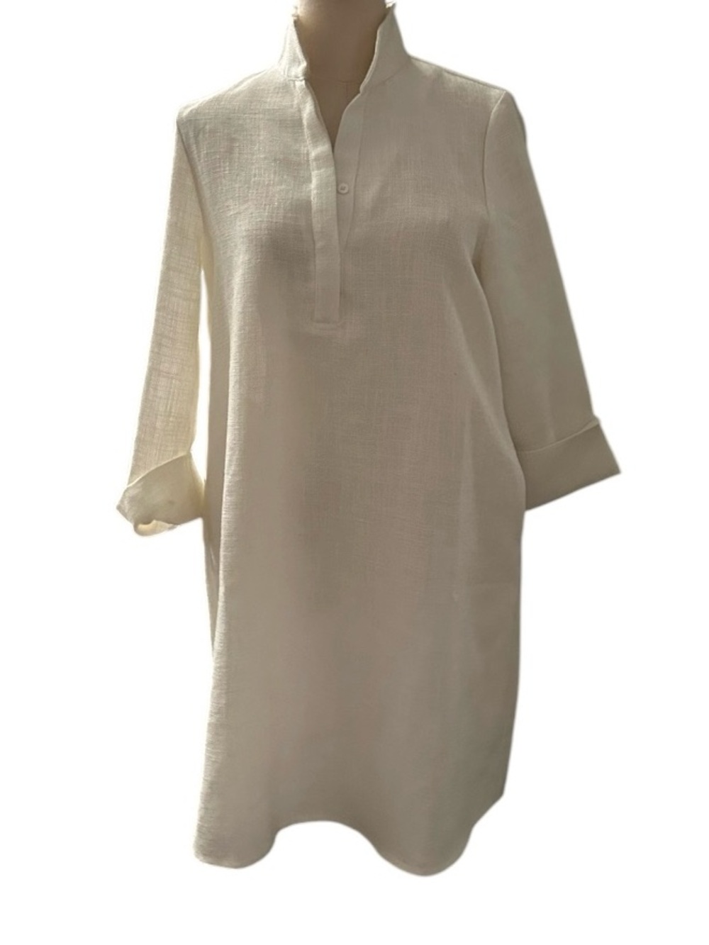 Tuckernuck Linen Cotton Blend Collared Dress size women’s small - Picture 2 of 11